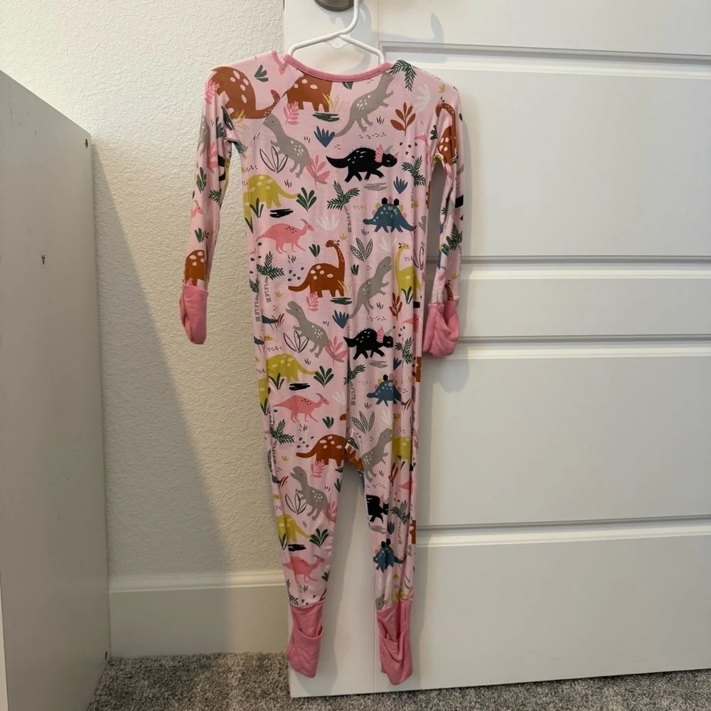 Little Sleepies- Pink Dinosaurs Zippy- 12-18